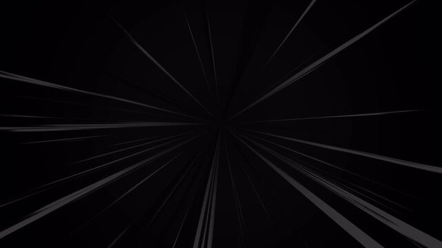 Dynamic Speed Lines Radial Zoom Video Background Pack, Abstract Motion Burst Light Ray Effect, Comic Book Style Color Transition Set Footage.