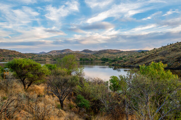 Obraz premium Lac en Namibie