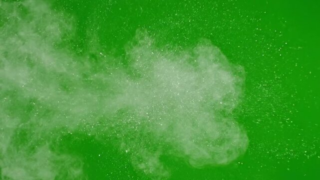 Dust accentuation on textured surface with controlled dust swirl accent above effect ad_ready green screen subtle dust style