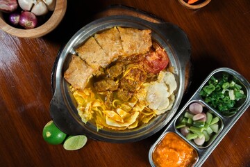 Soto ayam, daging, tumeric soup, bowl soup, indonesian food, culuture food