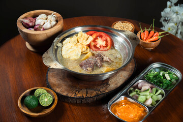 Soto ayam, daging, tumeric soup, bowl soup, indonesian food, culuture food