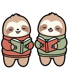 Sloth Carol Singers – Cute Christmas Animals