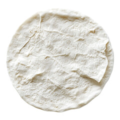 Close-up of a Freshly Made Tortilla, Perfectly Round and Ready to be Filled with Delicious Ingredients.  This tortilla is a symbol of simple, authentic cuisine.