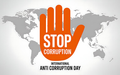 Stop Corruption and International Anti-Corruption Illustration Pro Vector