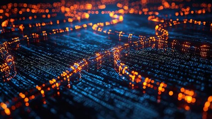 blockchain information data cybersecurity video - Powered by Adobe