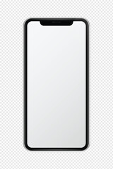 Modern smartphone mockup featuring a clean blank screen set against a subtle geometric background ideal for showcasing design and branding projects