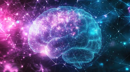 Digital brain network connecting artificial intelligence and technology