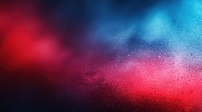 A blurry image of a red and blue background with a lot of white dots