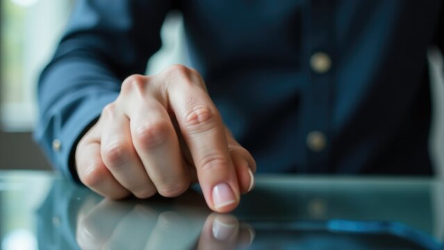 Close-up of a person holding and using a tablet, great for technology or lifestyle shots - Powered by Adobe