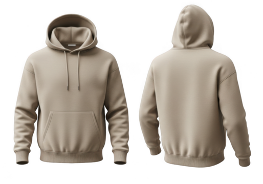 Hoodie mockup isolated on transparent background