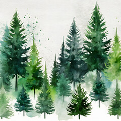 christmas tree with snow