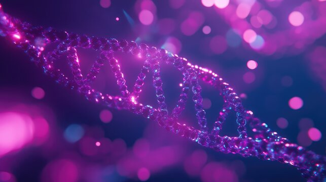 Dna helix structure representing science and research