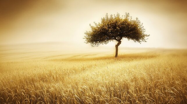 Dreamy atmospheric tone balancing golden warmth and fall evening composition