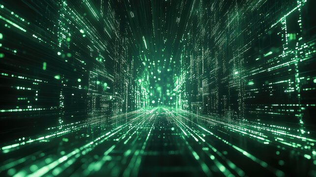 Navigating abstract data stream in digital cyberspace network