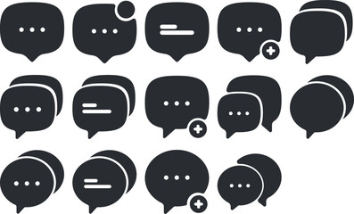 Messaging Icon With Bold Style V.1