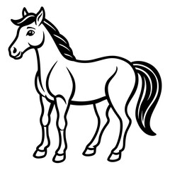 Obraz premium horse vector illustration