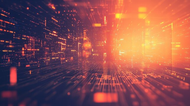 Digital data streaking through abstract network tunnel