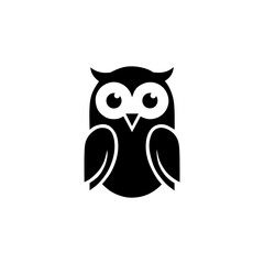 Cute Minimalist Owl Logo – Modern Simple Bird Icon