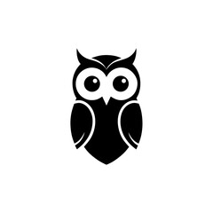 Minimalist Owl Logo – Simple Modern Bird Icon
