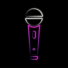 Pulse halogen lamp for studio flash neon icon photo and video concept vector illustration
