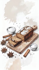 Sacred Geometry Matcha Powder Transforming into Living Moss Garden - Aerial Zen Animation