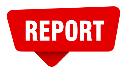 report red sticker isolated on transpatent background. report sign