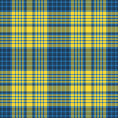 Basic texture pattern textile, hispanic seamless fabric background. Decorative check tartan vector plaid in cyan and bright colors.