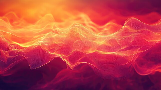Abstract flowing particle wave background creating energy field