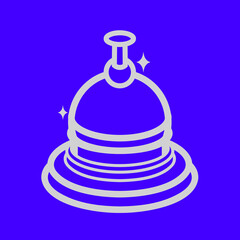 Simple icon vector design of call bell 2