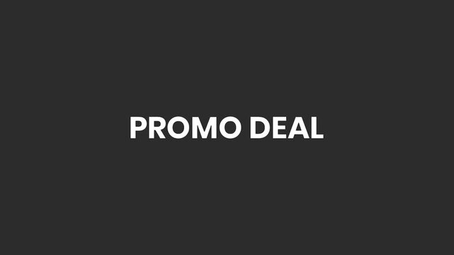 Promo Deal Swirly Lines Text Animation 4K – Value-Driven Promotional Text for Exclusive Discounts and Limited Offers