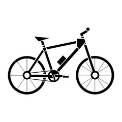 Electric bicycle isolated on, an ecofriendly transportation and modern urban mobility solution