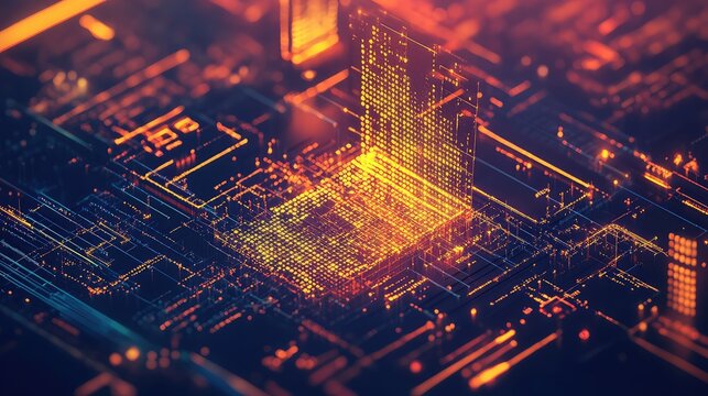 Digital circuit board processing data flow technology