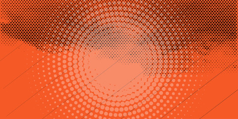 Halftone yellow dots pattern and black gradient grunge texture background. Dotted line comic sport style vector illustration.Vector ilustration