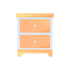 Nordic Smart Home Furniture Interior Design Gradient Flat Vector Illustration Cozy Lifestyle Asset
