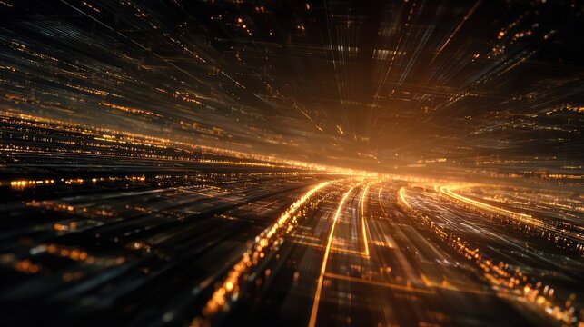 Abstract technology network transmitting data at high speed - Powered by Adobe