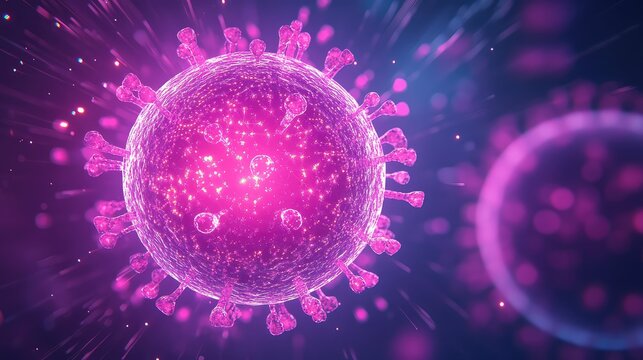 Coronavirus covid 19 microbe spreading in human body