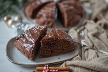 sweet home made chocolate brownie