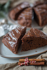 sweet home made chocolate brownie