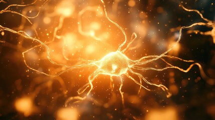 Neuron cell transmitting electrical and chemical signals