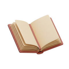 Open Book 3D Rendering A Blank Canvas for Your Thoughts and Stories