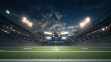 Blank white signpost, a clear canvas for your message, stands before a modern residential house, symbolizing a fresh start and new opportunities in the real estate market