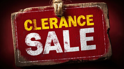 Clearance Sale Sign with Grunge Texture Shop and Save with Limited-Time Offers!