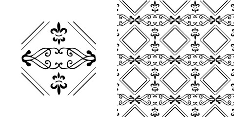 Abstract Geometric Ornamental Design