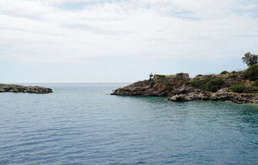 Fototapeta premium Le port de Loutro près d'Anopoli dans les Sfakia en Crète