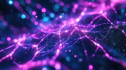 Abstract neural network connecting light particles with energy