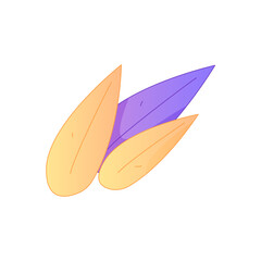 Indoor Potted Plant Vector Flat Gradient Illustration Light Healing Minimalist Nordic Home Aesthetic Asset
