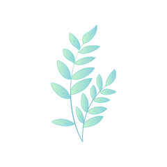 Indoor Potted Plant Vector Flat Gradient Illustration Light Healing Minimalist Nordic Home Aesthetic Asset
