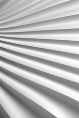 Obraz premium Clean white surface with repeating sharp geometric ridge pattern