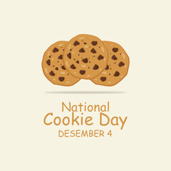 Vector graphic of National Cookie Day for National Cookie Day celebration.