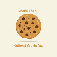 Vector graphic of National Cookie Day for National Cookie Day celebration.